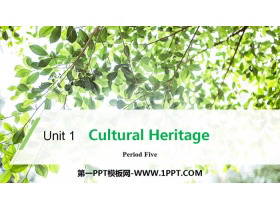 Cultural HeritagePeriod Five PPT