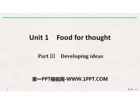 Food for thoughtPart PPT