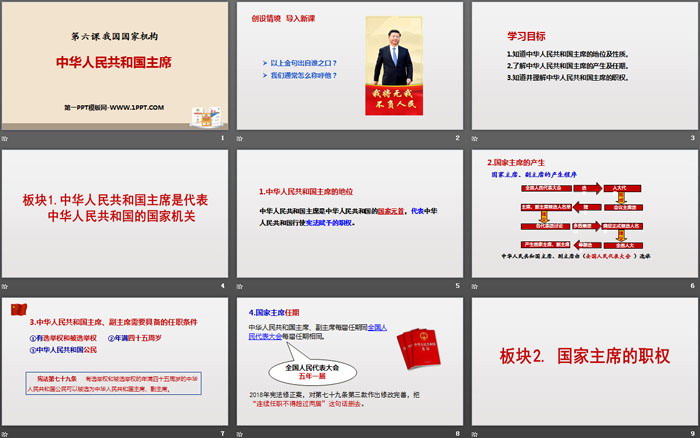 《中华人民共和国主席》PPT课文课件-预览图02