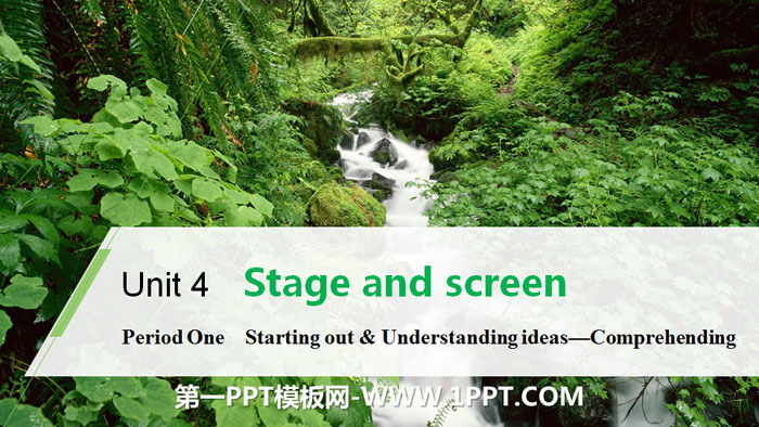 《Stage and screen》Period One PPT-预览图01