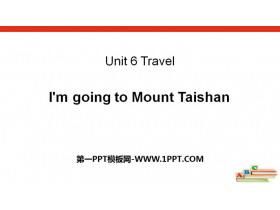 I'm going to Mount TaishanTravel PPTn
