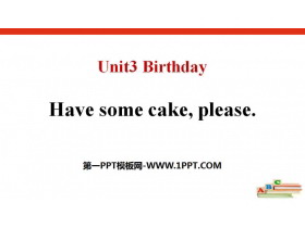 Have some cake,pleaseBirthday PPTn