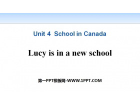 Lucy is in a new schoolSchool in Canada PPT