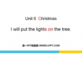 I will put the lights on the treeChristmas PPT
