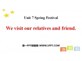 We visit relatives and friendsSpring Festival PPTd