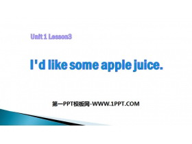 I'd like some apple juiceFood and Drinks PPT