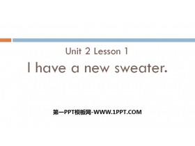 I have a new sweaterClothes PPT