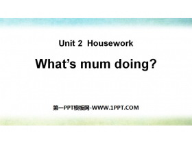 What's mum doing?Housework PPTn