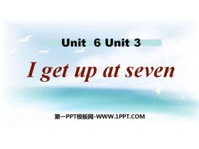 I get up at sevenTime PPTn