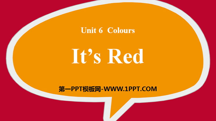 《It's Red》Colours PPT-预览图01