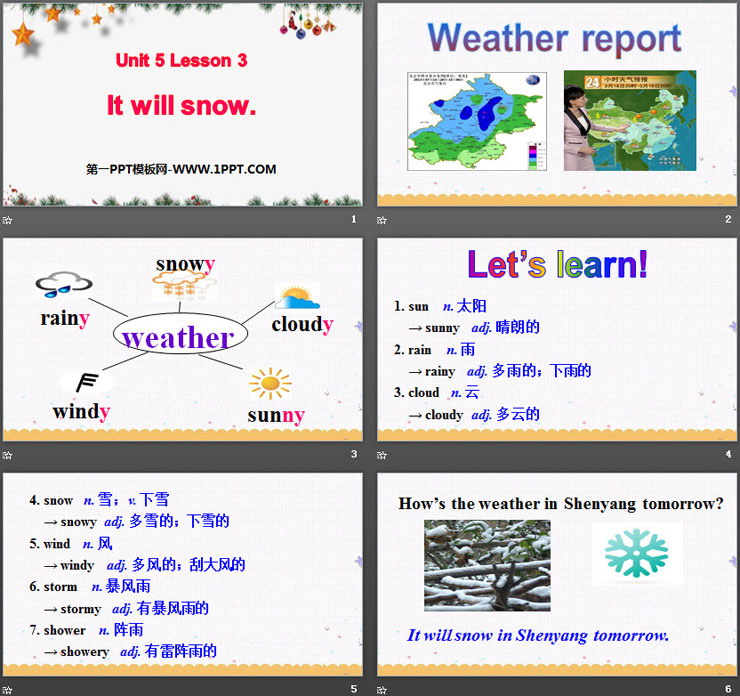 《It will snow》Weather PPT课件-预览图02
