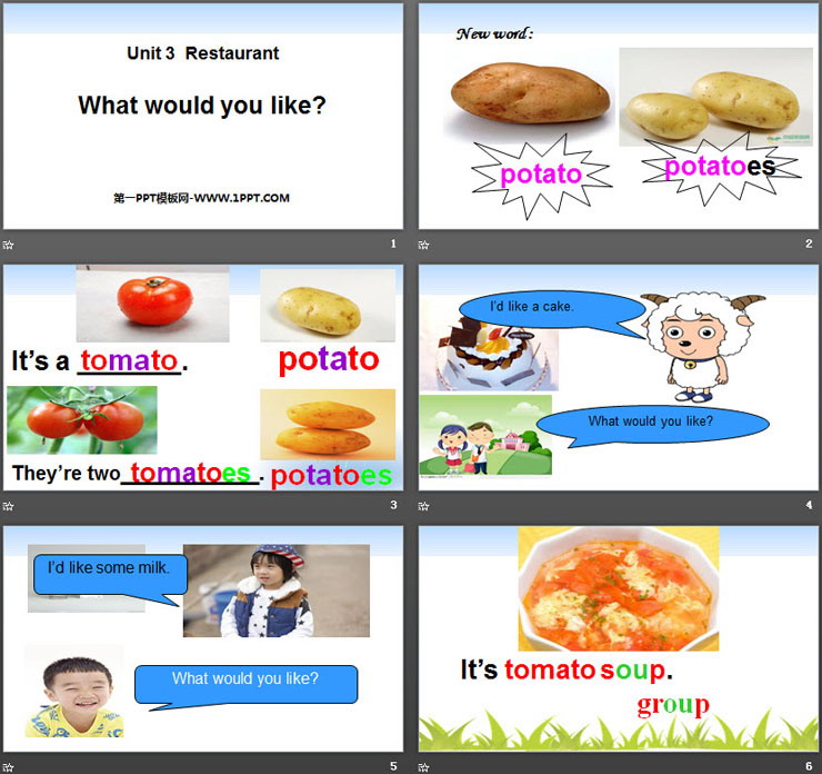 《What would you like?》Restaurant PPT课件-预览图02
