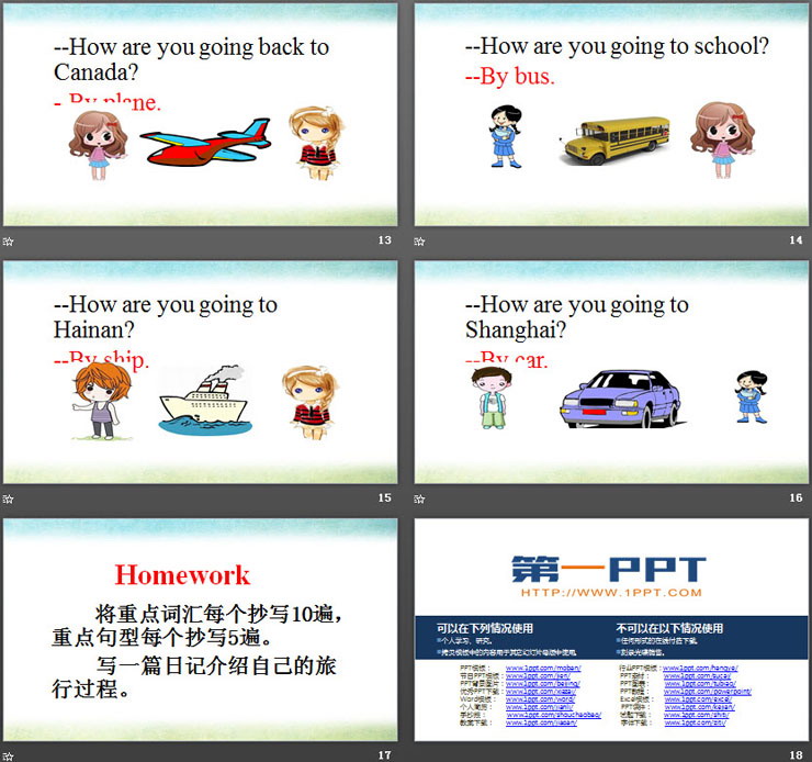 《How are you going there?》Travel PPT-预览图04