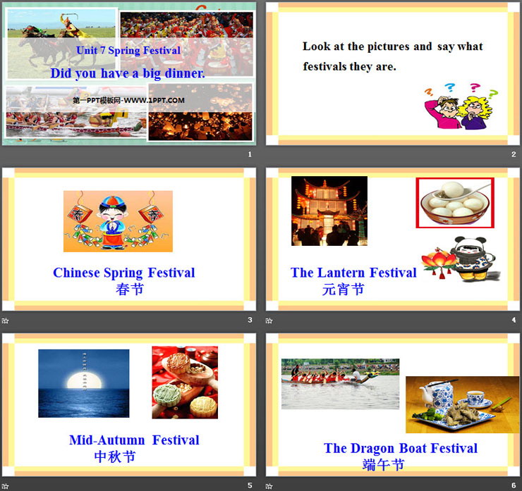 《Did you have a big dinner》Spring Festival PPT-预览图02