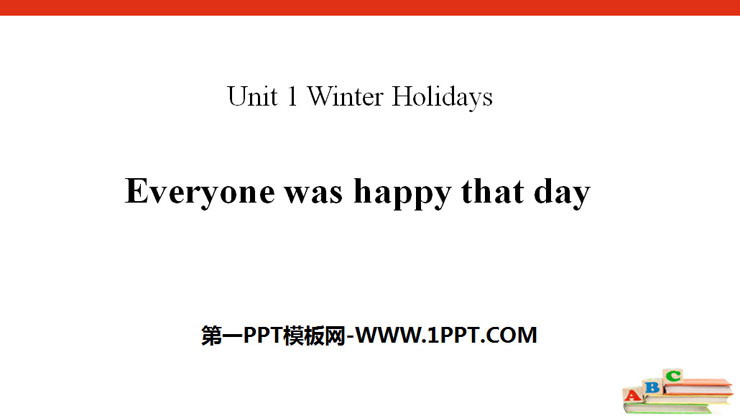 Everyone was happy that dayWinter Holidays PPT