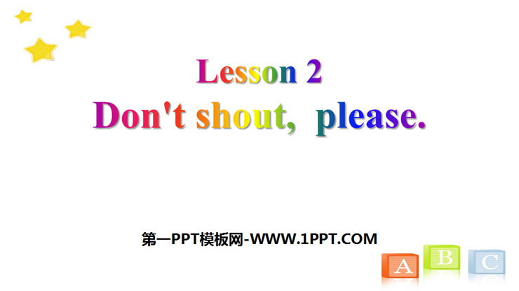 《Don't shout,please》Good Behaviour PPT课件-预览图01