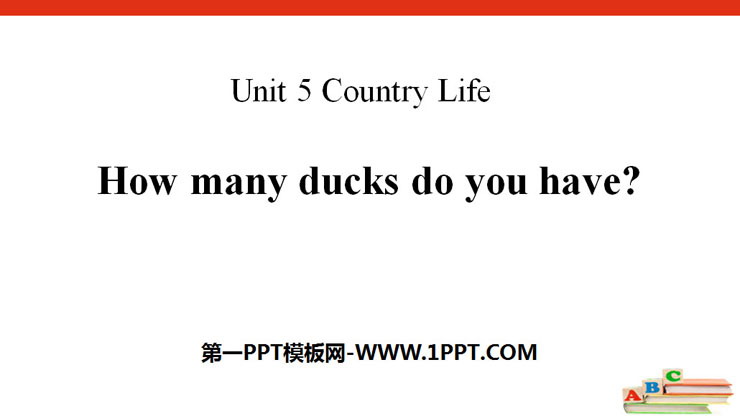 How many ducks do you have?Country Life PPT