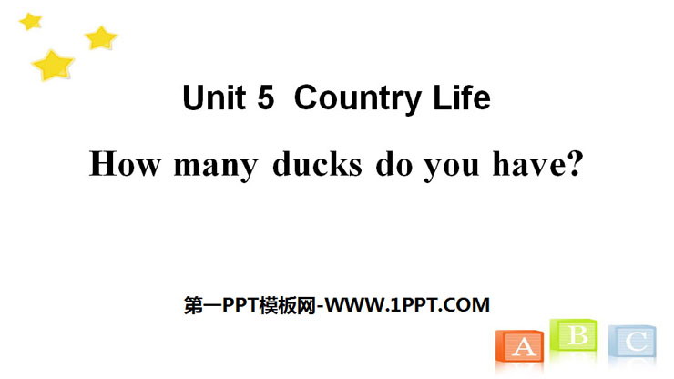 《How many ducks do you have?》Country Life PPT课件-预览图01