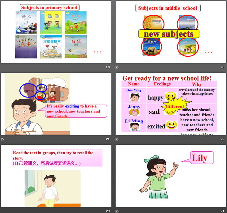 Get ready for a new school life!Plan for the Summer PPT