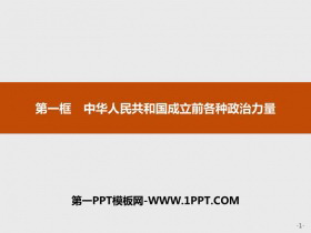 《中华人民共和国成立前各种政治力量》PPT课件下载