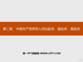《中国共产党领导人民站起来、富起来、强起来》PPT课件下载