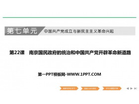 《南京国民政府的统治和中国共产党开辟革命新道路》PPT下载