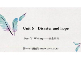 《Disaster and hope》PartⅤ PPT课件