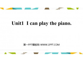 I can play the pianoWhat can you do PPTѧμ