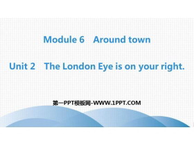 The London Eye is on your rightaround town PPŤWn