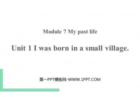 I was born in a small villagemy past life PPTƷn