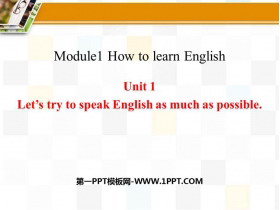 Let's try to speak English as much as possibleHow to learn English PPTnd