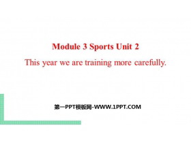 This year we are trainning more carefullySports PPTƷn