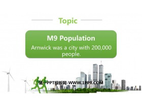 Arnwick was a city with 200.000 peoplePopulation PPTnd