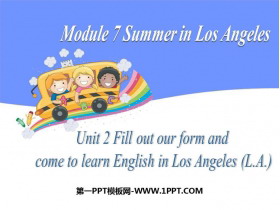 Fill out our form and come to learn English in Los Angeles!Summer in Los Angeles PPTμ