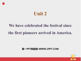 We have celebrate the festival since the first pioneers arrived in AmericaPublic holidays PPTμ