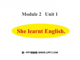 She learnt EnglishPPTnd