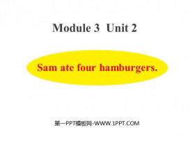 Sam ate four hamburgersPPTnd