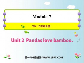 Pandas love bambooPPTμ