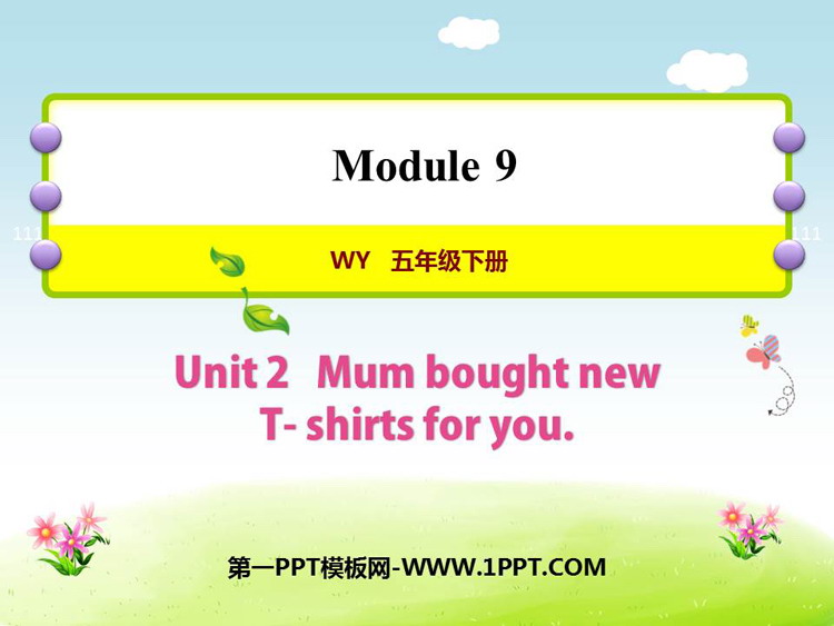 Mum bought new T-shirts for youPPTnd