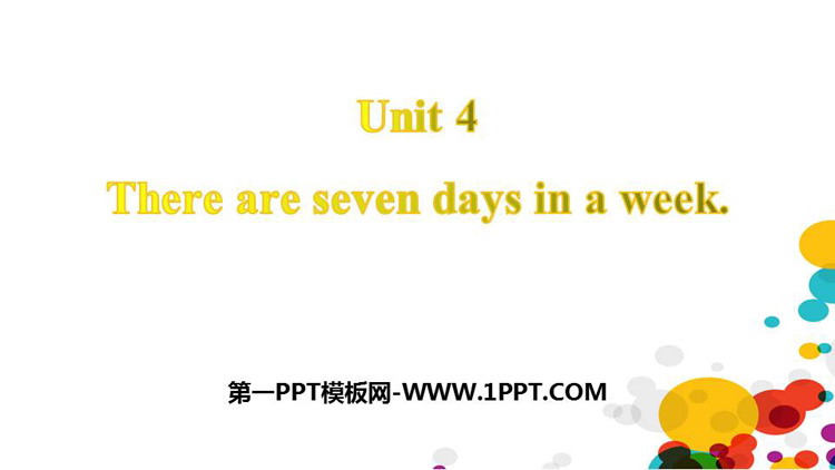 《There are seven days in a week》PPT课件下载-预览图01