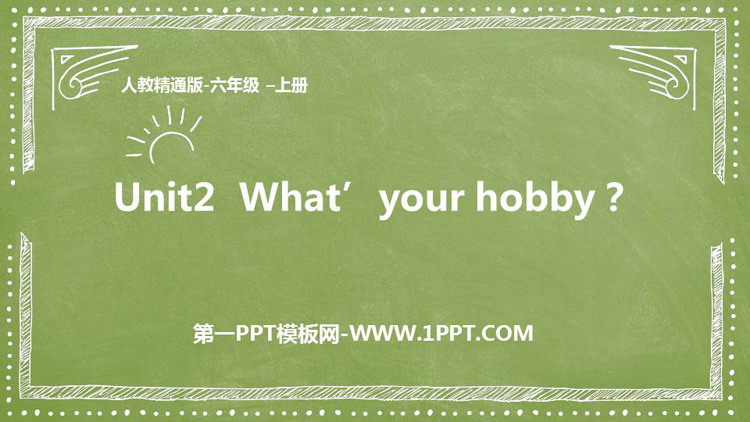 《What's your hobby?》PPT优质课件-预览图01