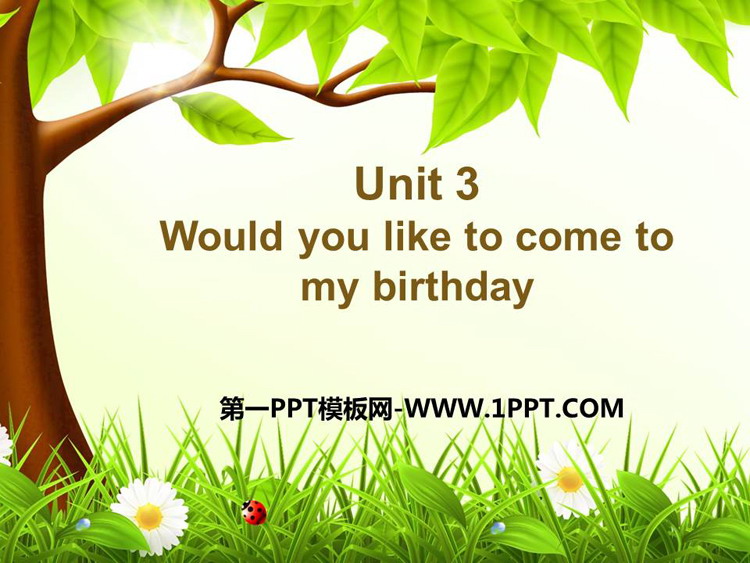 Would you like to come to my birthday party?PPTnd