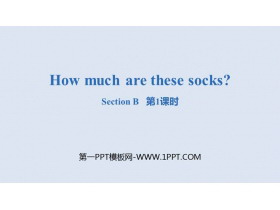 How much are these socks?SectionB PPT(1nr)