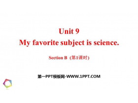 My favorite subject is scienceSectionB PPTn(1nr)
