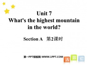 What's the highest mountain in the world?SectionA PPT(2nr)