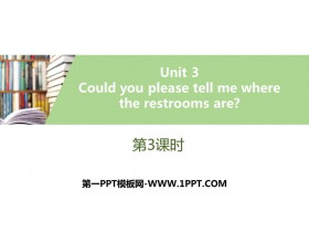 Could you please tell me where the restrooms are?PPT}n(3nr)