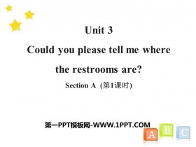 Could you please tell me where the restrooms are?SectionA PPT(1ʱ)