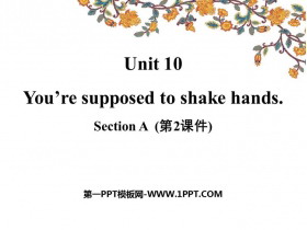 You are supposed to shake handsSectionA PPT(2nr)