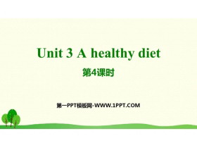 A healthy dietPPT(4nr)