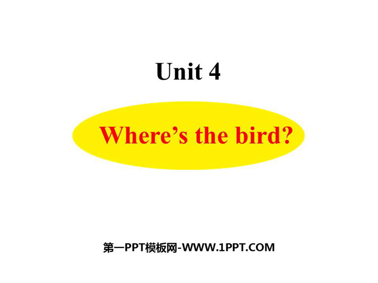 Where\s the bird?PPTd